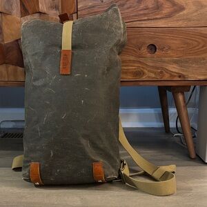 Brooks England - Gray Pickwick Cotton Canvas Backpack